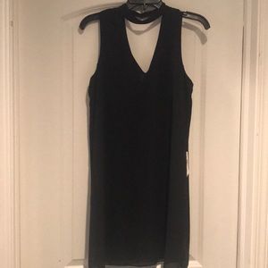 NWT! Black choker neckline sleeveless dress medium